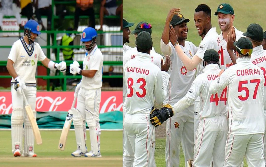 ZIM vs AFG 1st Test Day 4: चौथे दिन का खेल हुआ समाप्त, अफगानिस्तान ने तीन विकेट नुकसान पर बनाए 515 रन, हशमतुल्लाह दोहरे शतक से 21 रन दूर 