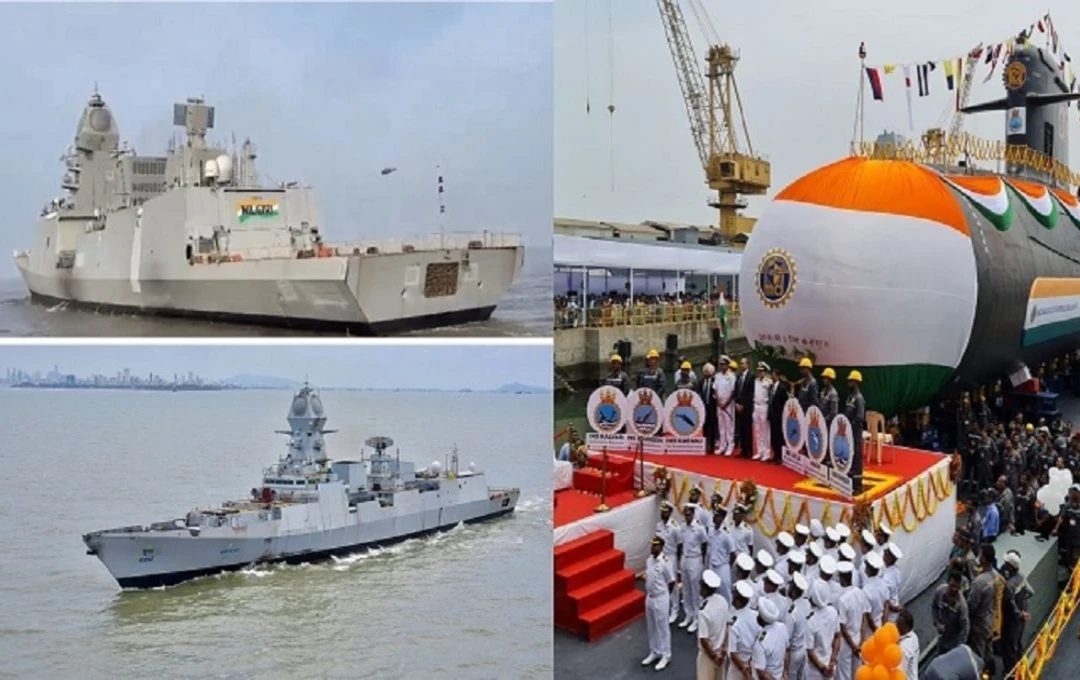 Indian Navy: समुद्र में और भी ताकतवर होगी इंडियन नेवी, जल्द नौसेना के बेड़े में दो स्वदेशी युद्धपोत और एक डीजल-इलेक्ट्रिक पनडुब्बी को किया जाएगा शामिल 