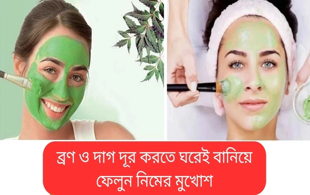 ব্রণ ও কালো দাগ দূর করতে, বাড়িতেই নিম ফেসপ্যাক তৈরি করুন