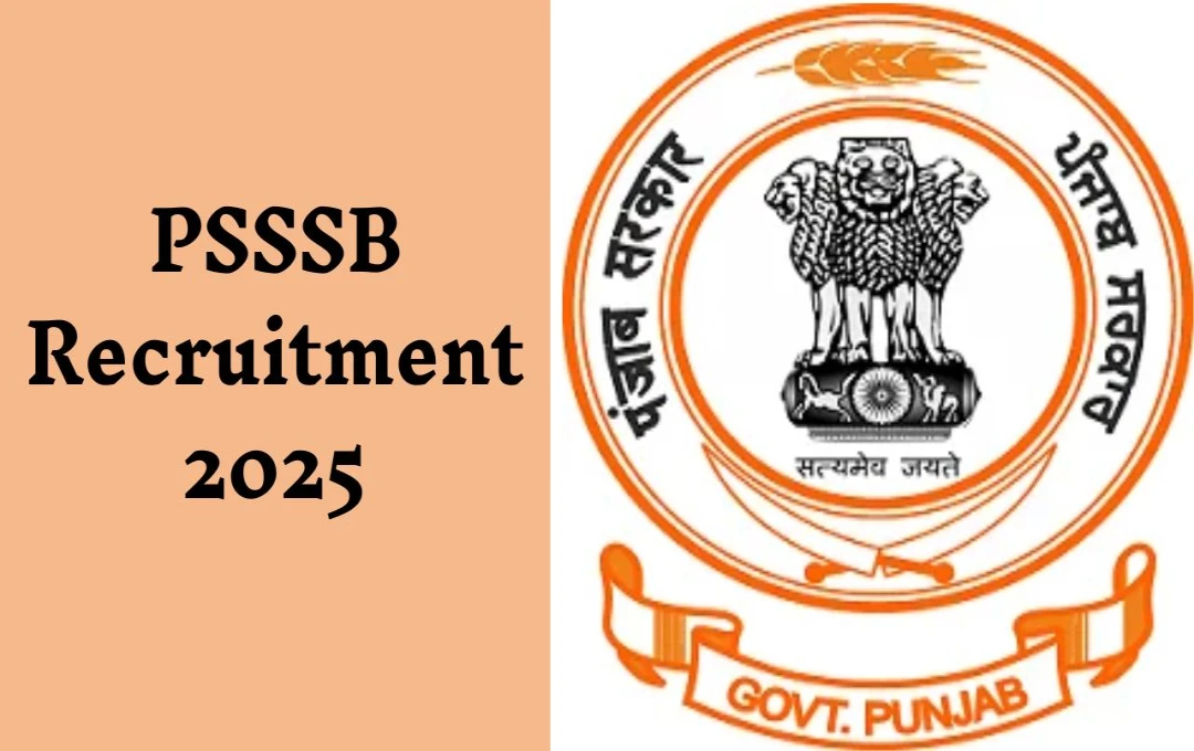 PSSSB Recruitment 2025: पंजाब में एक्साइज और टैक्सेशन इंस्पेक्टर के लिए भर्ती नोटिफिकेशन जारी, जानें कैसे करें आवेदन