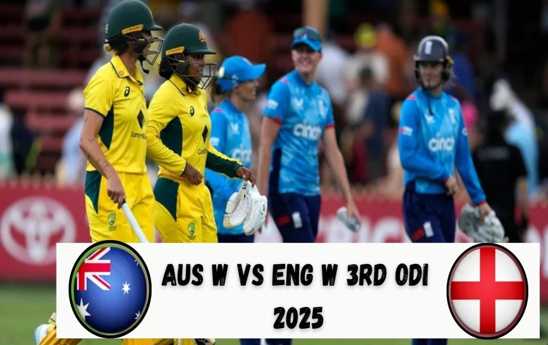 AUS W VS ENG W 3rd ODI 2025: तीसरे वनडे में ऑस्ट्रेलिया का दबदबा, इंग्लैंड को मिला 309 रन का विशाल लक्ष्य