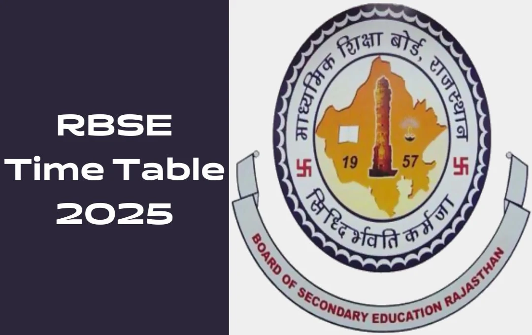 RBSE Time Table 2025: राजस्थान बोर्ड ने 12वीं परीक्षा की डेटशीट जारी, जानें विषयों और तिथियों के साथ अवकाश की भी जानकारी