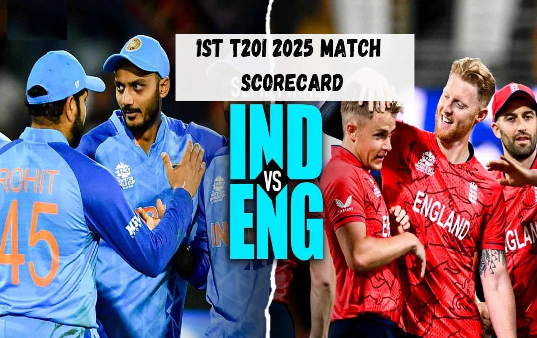 IND vs ENG 1st T20I 2025 Match Scorecard: भारत ने इंग्लैंड को दी करारी शिकस्त! अभिषेक शर्मा की तूफानी पारी, 7 विकेट से जीता पहला टी20