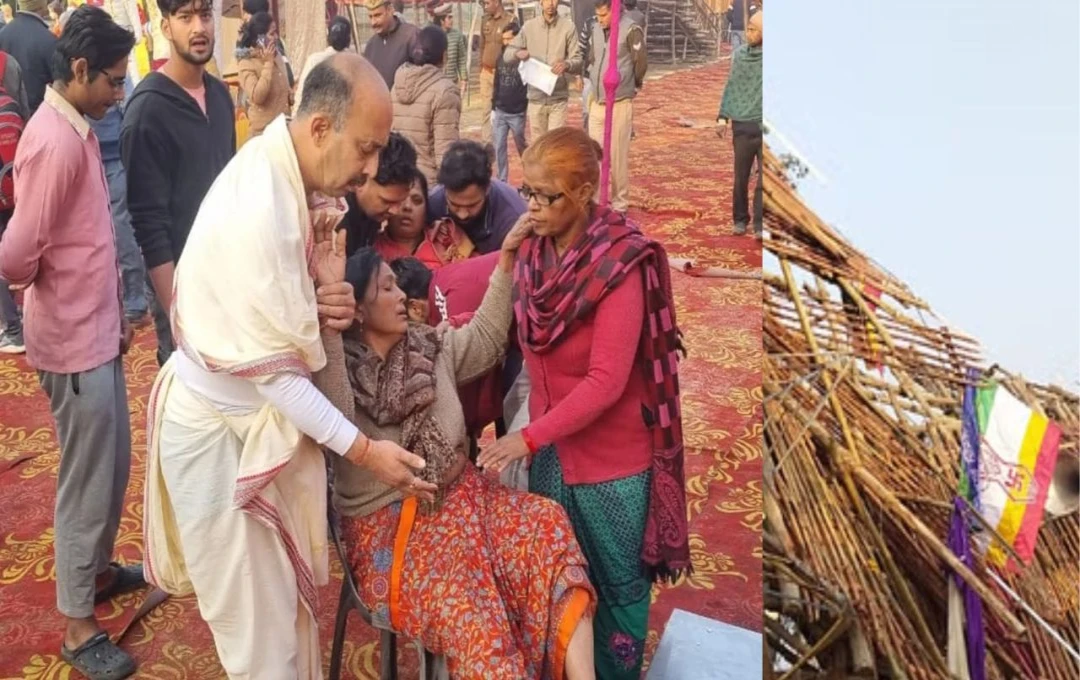 Scaffolding Collapse at Baghpat's Nirvana Laddu Festival Leaves Dozens Injured