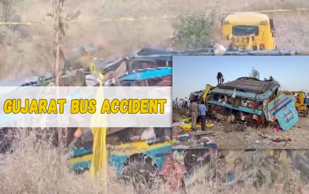 Gujarat Bus Accident: डांग में भयानक सड़क हादसा, बस खाई में गिरने से 5 तीर्थयात्रियों की मौत