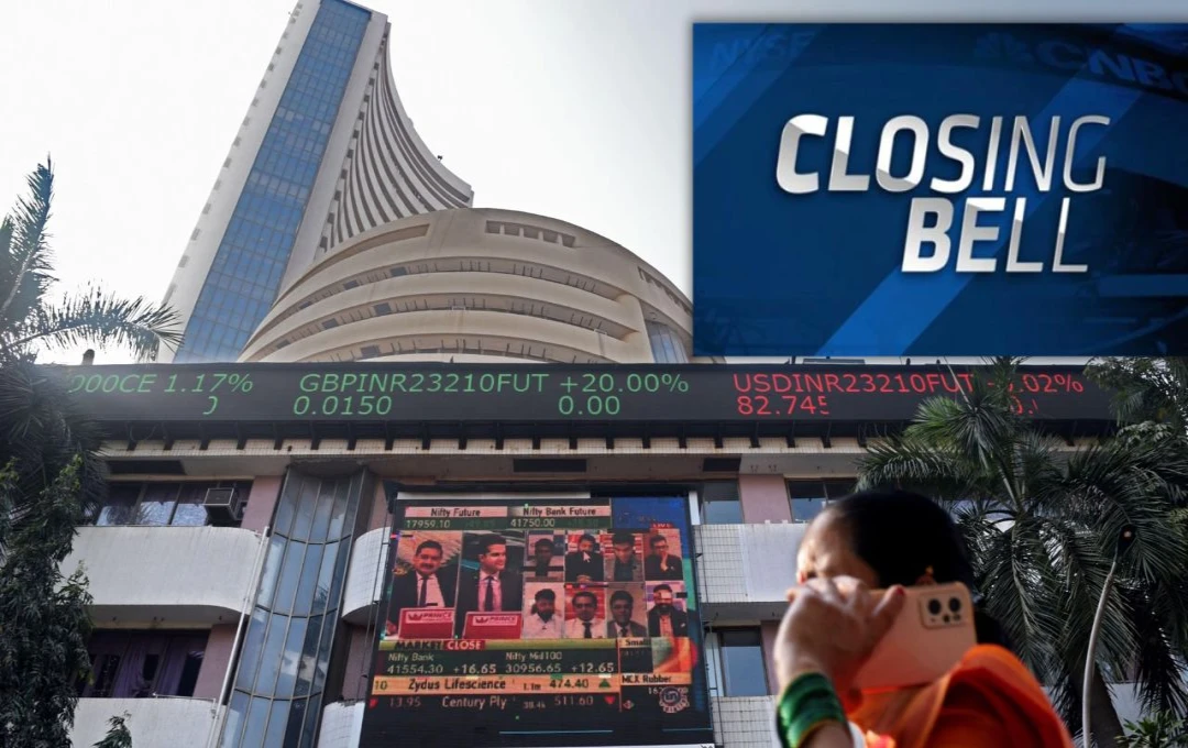 Closing Bell: MPC बैठक से पहले बाजार में गिरावट, सेंसेक्स 300 अंक फिसला