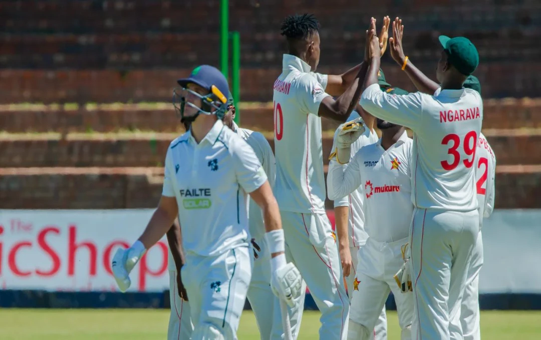 ZIM vs IRE Only Test Day 2: दूसरे दिन का खेल हुआ समाप्त, आयरलैंड ने ज़िम्बाब्वे पर बनाई 76 रनों की बढ़त, देखें दूसरे दिन के मैच का हाल 