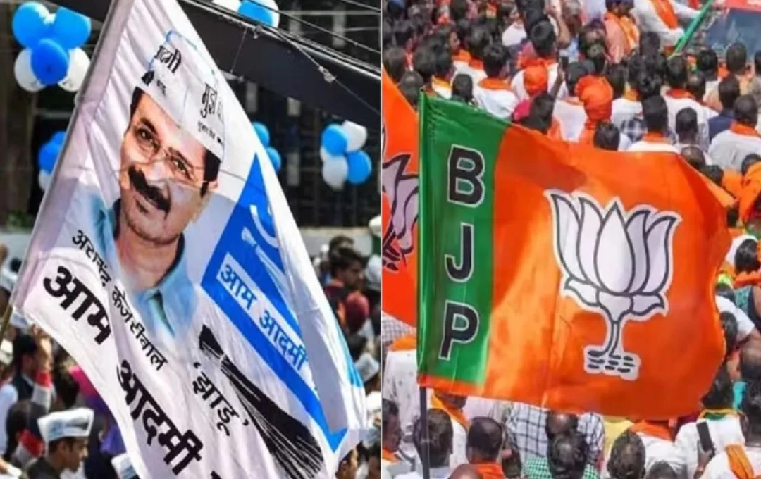 BJP Leads in Delhi Election Trends, Set to End AAP's Reign