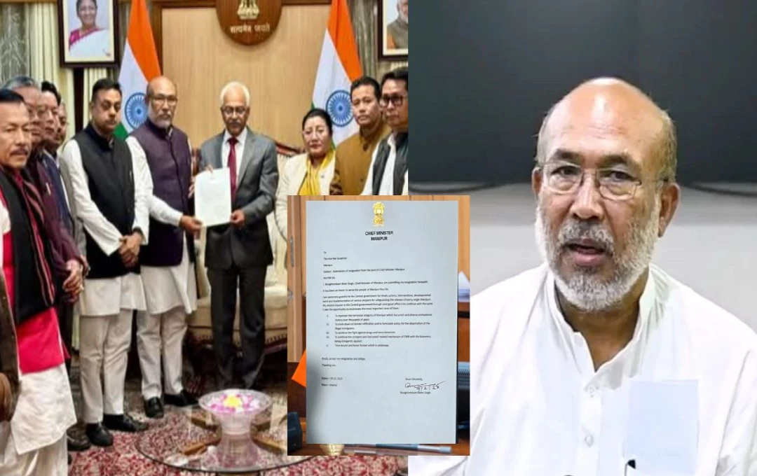 Manipur CM Resign: मणिपुर के मुख्यमंत्री एन बीरेन सिंह का इस्तीफा, जानिए इसके पीछे की असली वजह