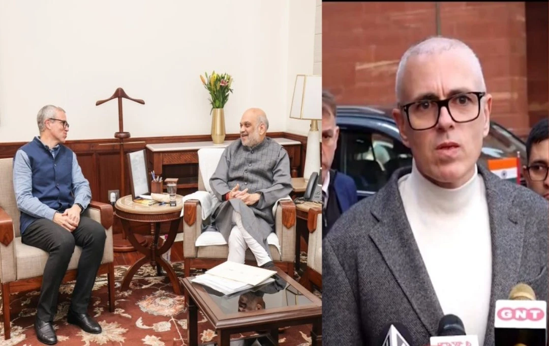 Omar Abdullah Meets Amit Shah to Discuss J&K Statehood, Security, and Budget