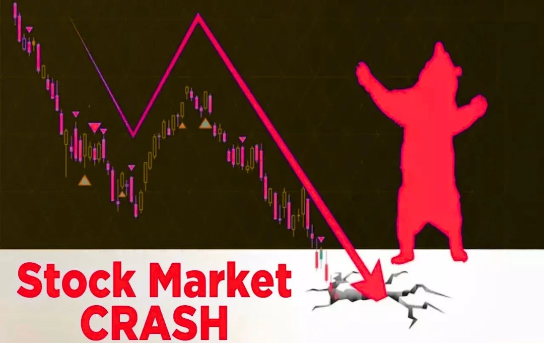 Stock Market Crash: सेंसेक्स-निफ्टी में जोरदार गिरावट, 273 अंकों की गिरावट के साथ निफ्टी 22,798 पर पहुंचा