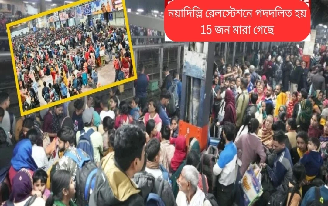 নয়াদিল্লি রেলস্টেশনে স্ট্যাম্পিড: মহাকুম্ভ যাত্রীদের ভিড়ে ১৫ জনের মৃত্যু