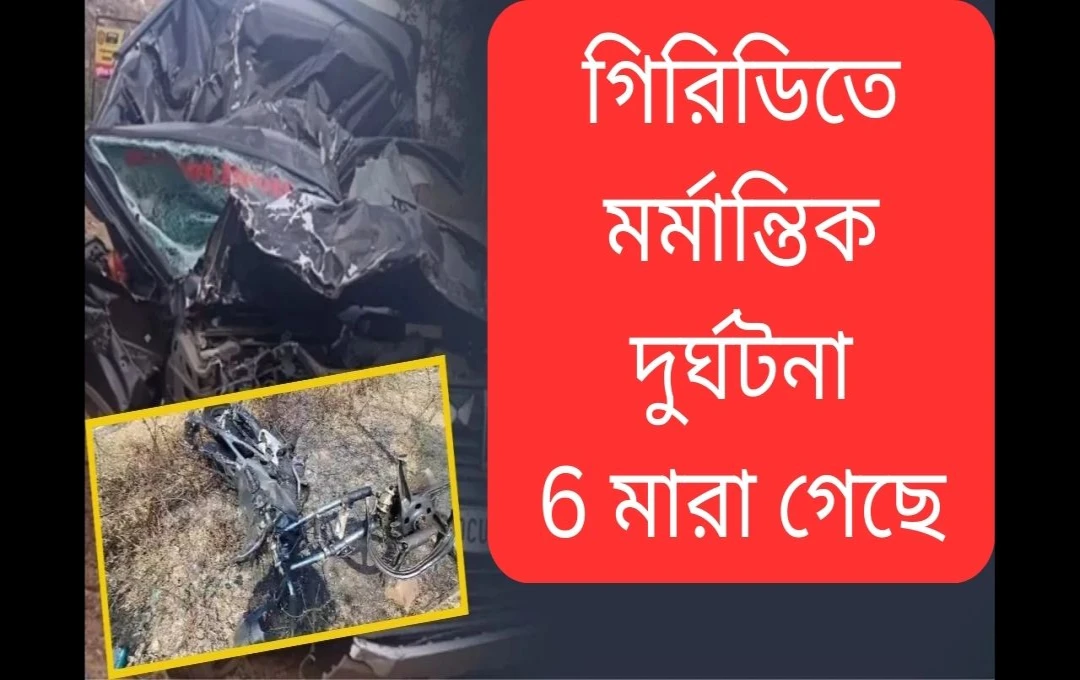 ঝাড়খণ্ডে ভয়াবহ সড়ক দুর্ঘটনায় ৬ জনের মৃত্যু