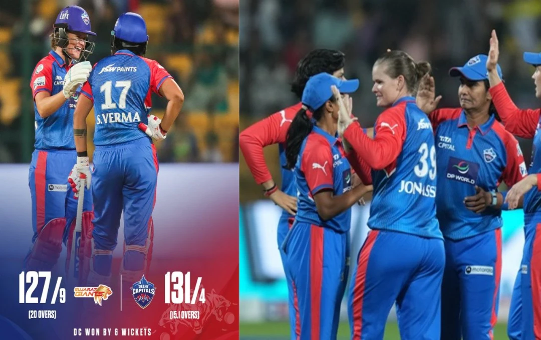 Delhi Capitals Dominate Gujarat Giants in WPL 2025