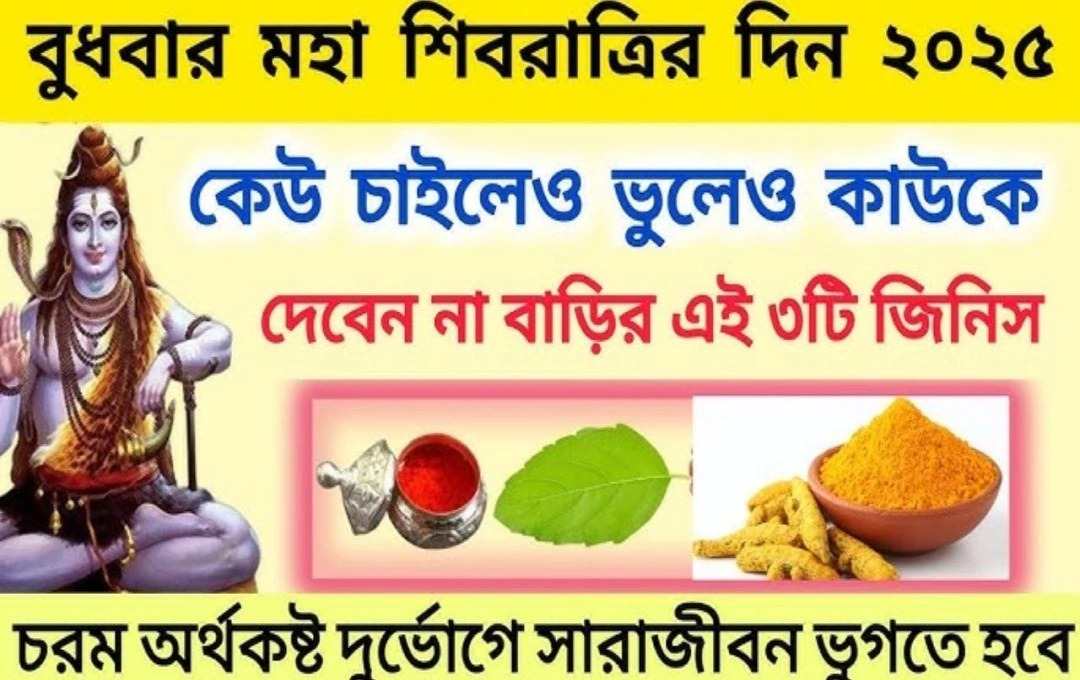 মহাশিবরাত্রি ২০২৫: শিবপুজোয় এই ৩টি জিনিস দেবেন না, হতে পারে বিপদ!