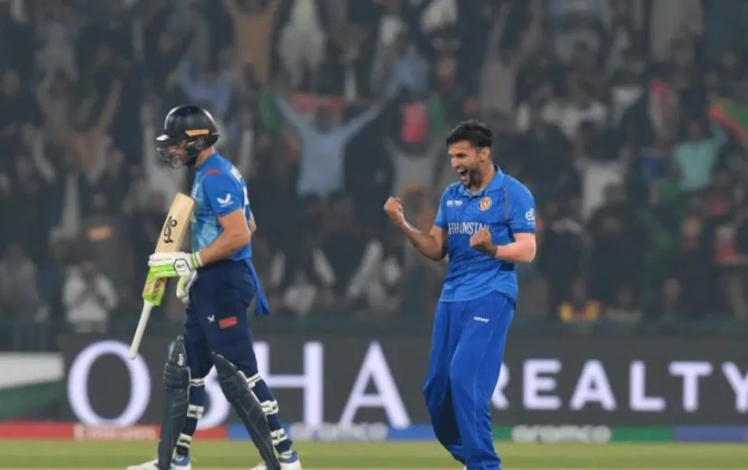 AFG vs ENG CT 2025: अफगानिस्तान ने इंग्लैंड को 8 रनों से हराया, जादरान-उमरजई ने रचा इतिहास