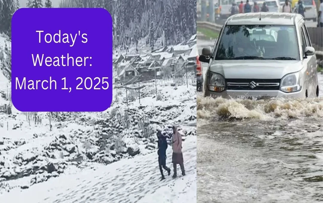 Unpredictable Weather Sweeps Northern India: Heavy Snowfall Disrupts Life in Mountainous Regions