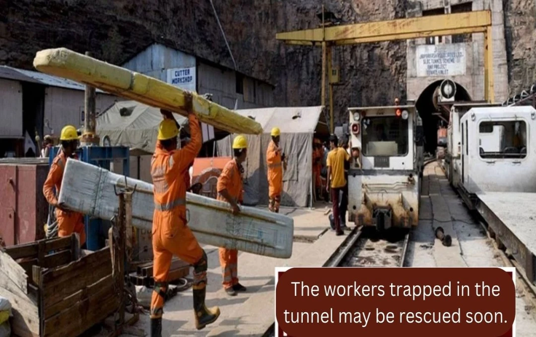 Eight Workers Trapped in Telangana Tunnel; Rescue Operation Underway