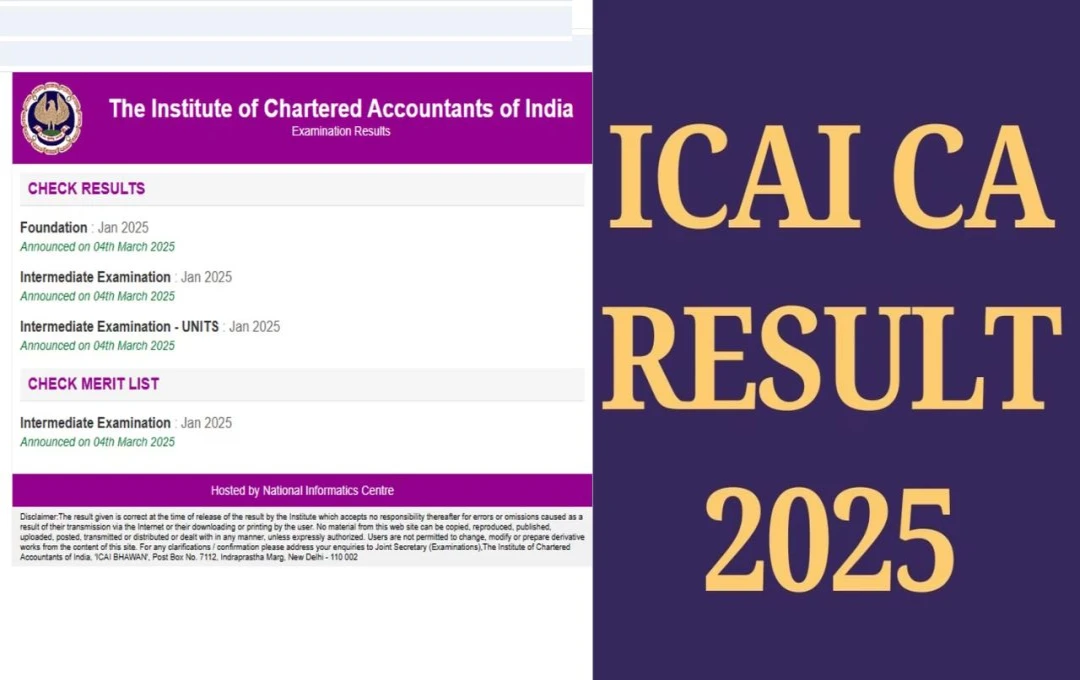 ICAI Announces January 2025 CA Intermediate and Foundation Exam Results