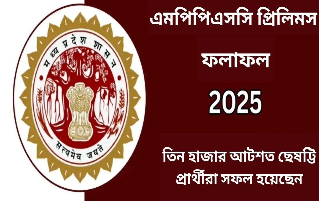 এমপিপিএসসি রাজ্য সেবা প্রাথমিক পরীক্ষার ফলাফল প্রকাশ