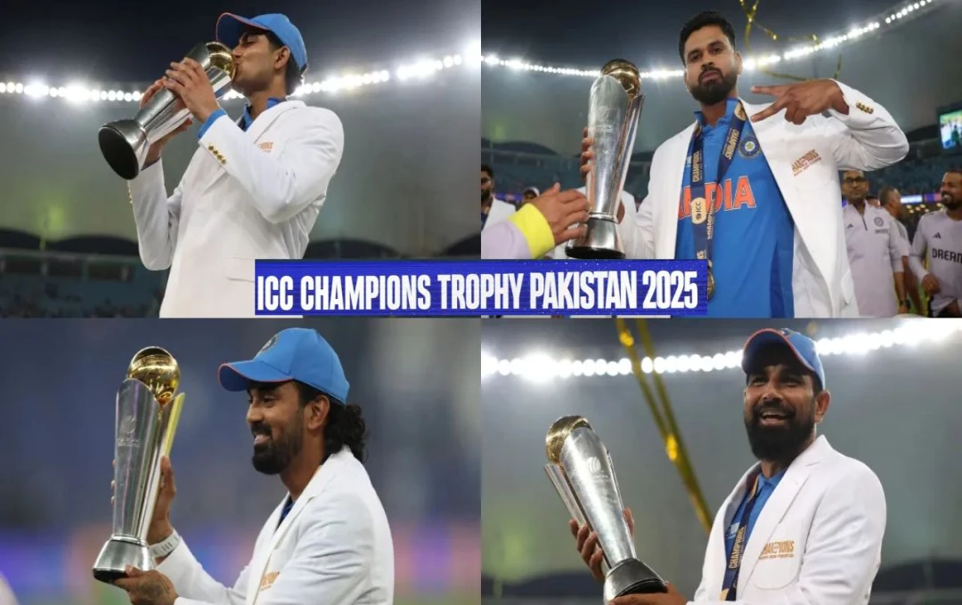 ICC Champions Trophy 2025: पहली बार ICC खिताब जीतने वाले 7 भारतीय खिलाड़ी, करियर में जोड़ा सुनहरा अध्याय
