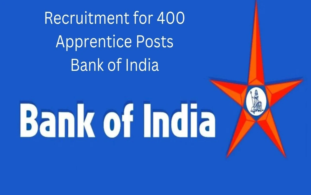 Bank of India Announces 400 Apprenticeship Positions