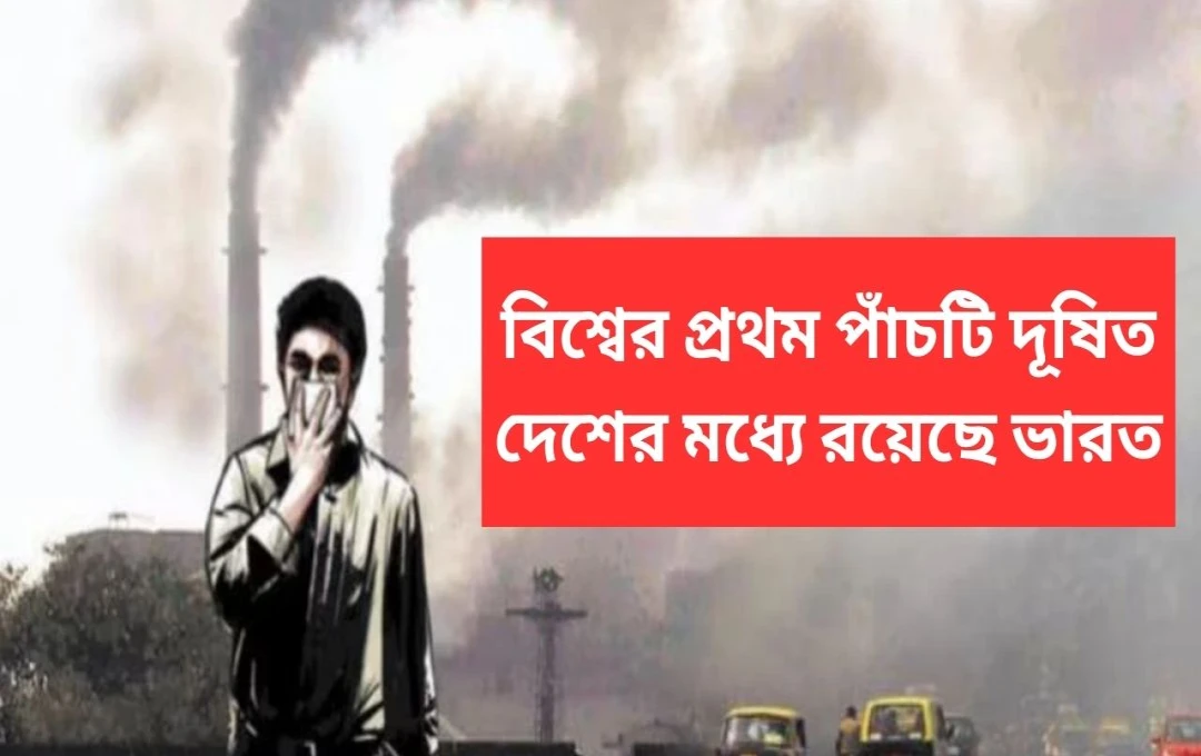 আইকিউএয়ার রিপোর্ট: বিশ্বের সবচেয়ে দূষিত দেশের তালিকায় ভারত পঞ্চম