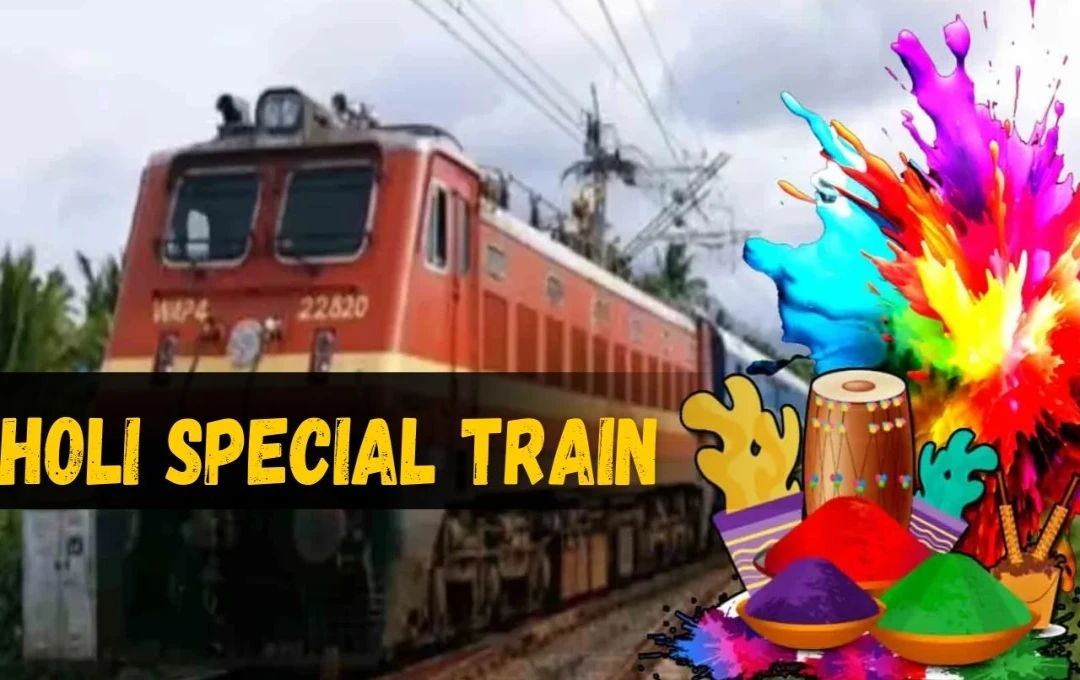 Indian Railways Announces 30 Pairs of Special Trains for Holi Rush