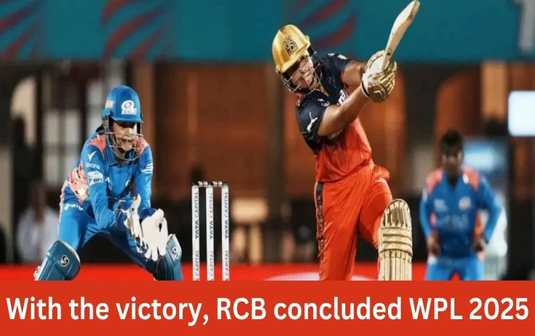 RCB Wins Thrilling WPL 2025 Final League Match Against MI