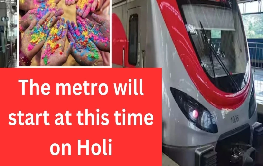 Holi Celebrations Affect Metro Services Across India