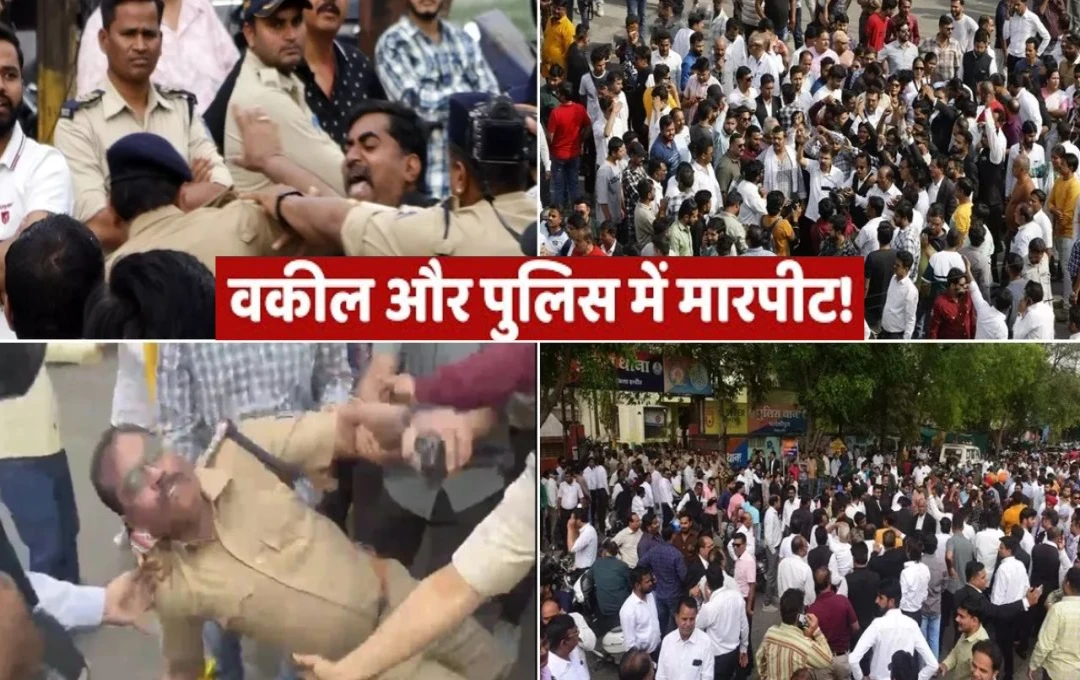 MP News: इंदौर में वकीलों और पुलिस के बीच टकराव; FIR पर मचा बवाल, अफसरों ने पुलिसकर्मियों को किया निलंबित
