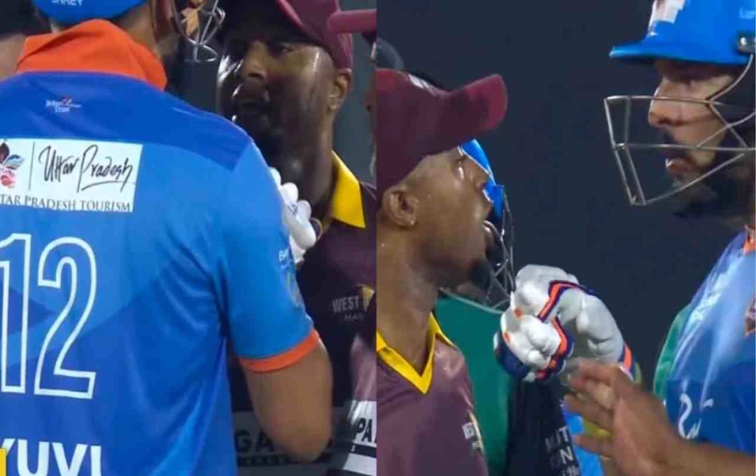 IND M vs WI M: मैच के दौरान युवराज सिंह से भिड़े वेस्टइंडीज के पूर्व खिलाड़ी, हार के बाद फूटा गुस्सा, जानें वजह