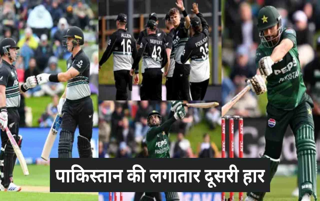 PAK vs NZ 2nd T20: पाकिस्तान की लगातार दूसरी हार, न्यूजीलैंड ने 5 विकेट से जीता मुकाबला