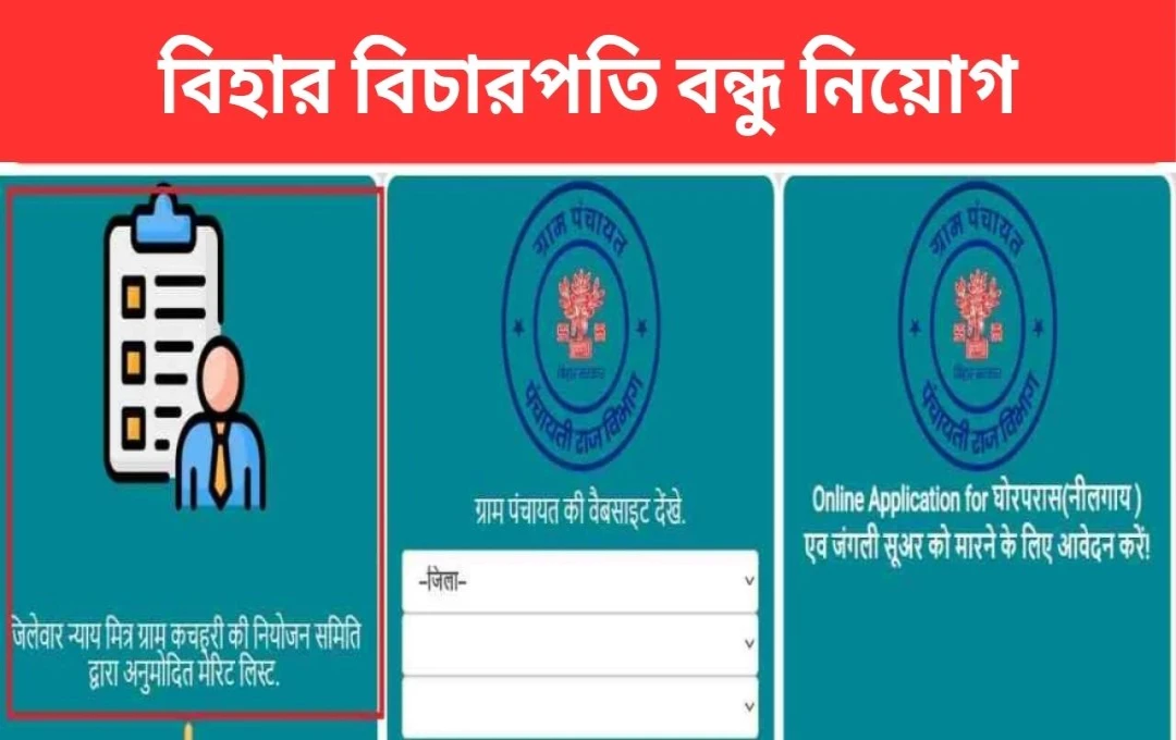 বিহার পঞ্চায়েতী রাজ বিভাগ: ন্যায় মিত্র নিয়োগ ২০২৫-এর মেধা তালিকা প্রকাশ