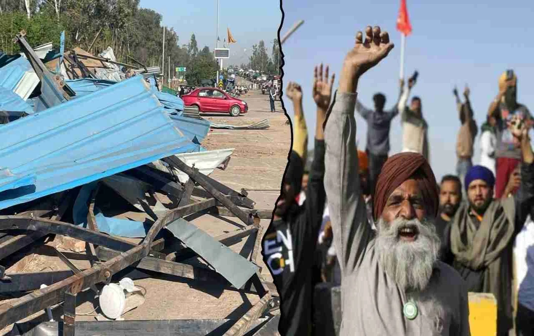 Punjab Police Clears 13-Month-Long Farmers' Protest Sites