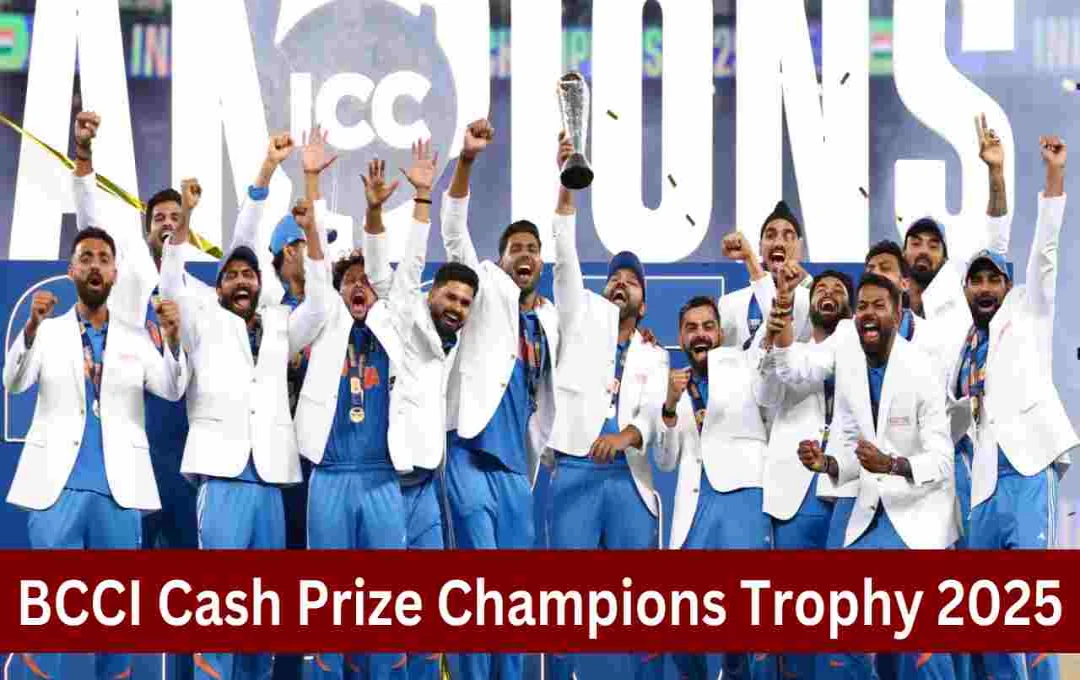 India Wins Champions Trophy 2025, BCCI Announces ₹58 Crore Reward