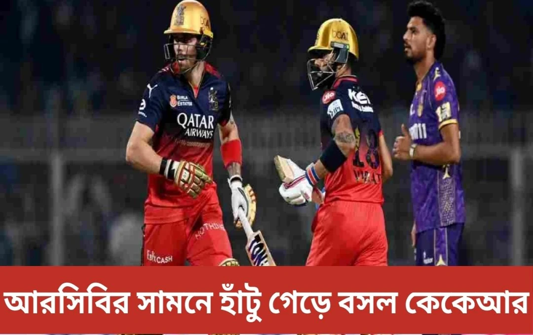 আইপিএল ২০২৫: আরসিবি ৭ উইকেটে কেকেআরকে পরাজিত