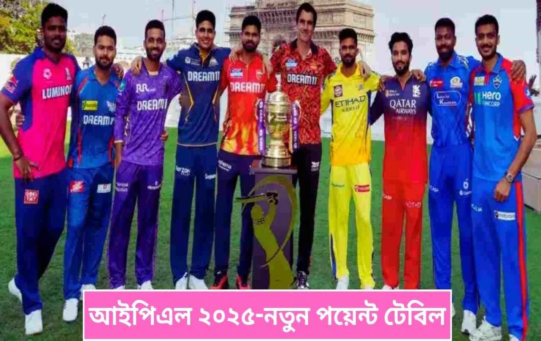 কেকেআর-এর জয়, আইপিএল ২০২৫ পয়েন্ট টেবিলে ব্যাপক পরিবর্তন
