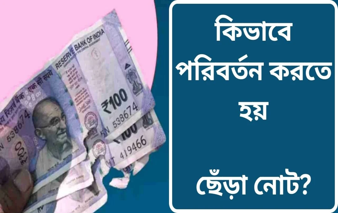 নষ্ট বা ছিঁড়া নোট বিনিময়ের সহজ পদ্ধতি