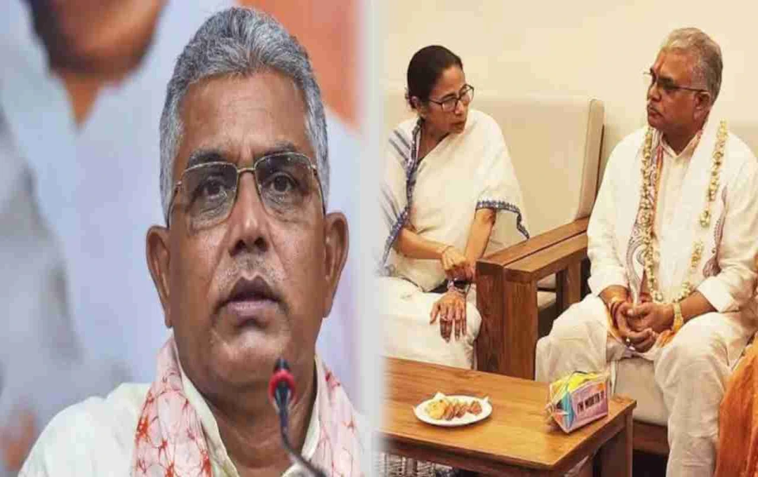 क्या दिलीप घोष TMC का हिस्सा बनेंगे? दीघा मंदिर में ममता से मुलाकात के बाद हुई बयानबाजी