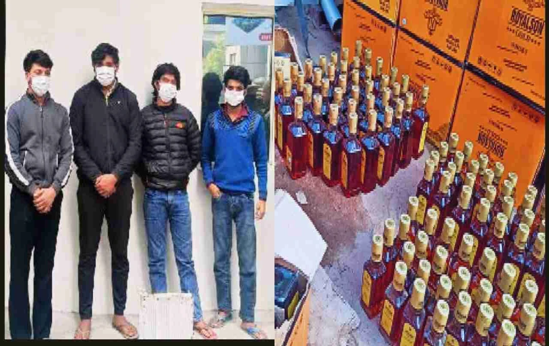 बांका में पुलिस की बड़ी कार्रवाई: 609 लीटर अवैध शराब जब्त, चार तस्कर भी गिरफ्तार