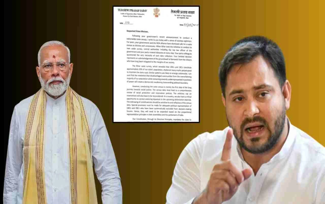 Tejashwi Yadav Urges Modi to Ensure Caste Census Drives Social Change