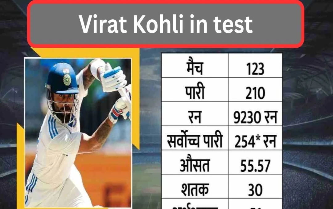 Virat Kohli's Illustrious Test Cricket Career: A Legacy of Records