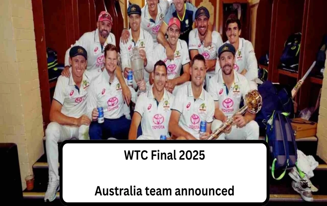 Australia Announces Squad for World Test Championship Final