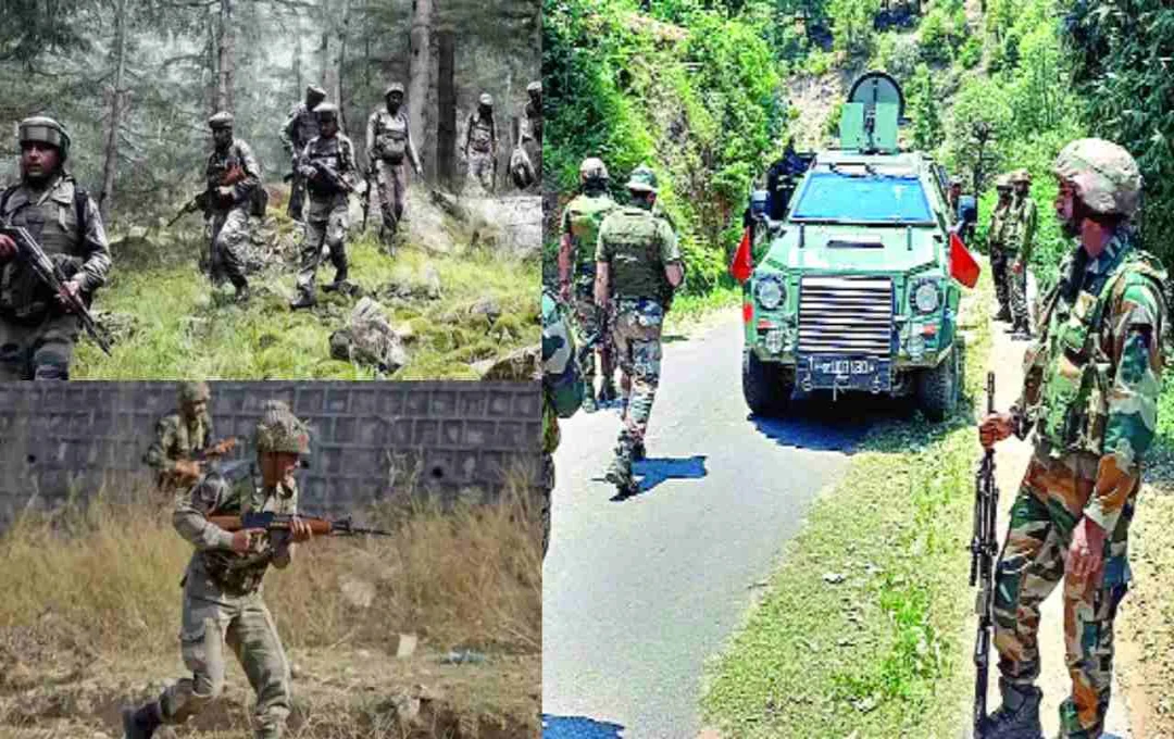 त्राल में आतंकियों के खिलाफ बड़ा ऑपरेशन: सुरक्षाबलों ने डाला घेरा, भारी गोलीबारी जारी