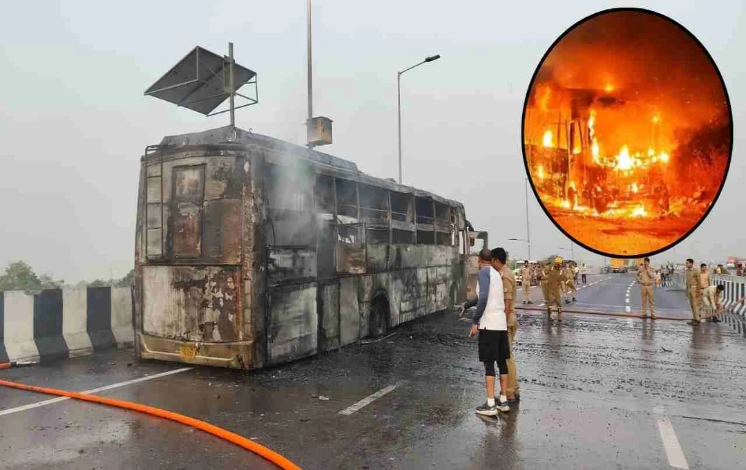 Five Dead in Devastating Sleeper Bus Fire in Lucknow