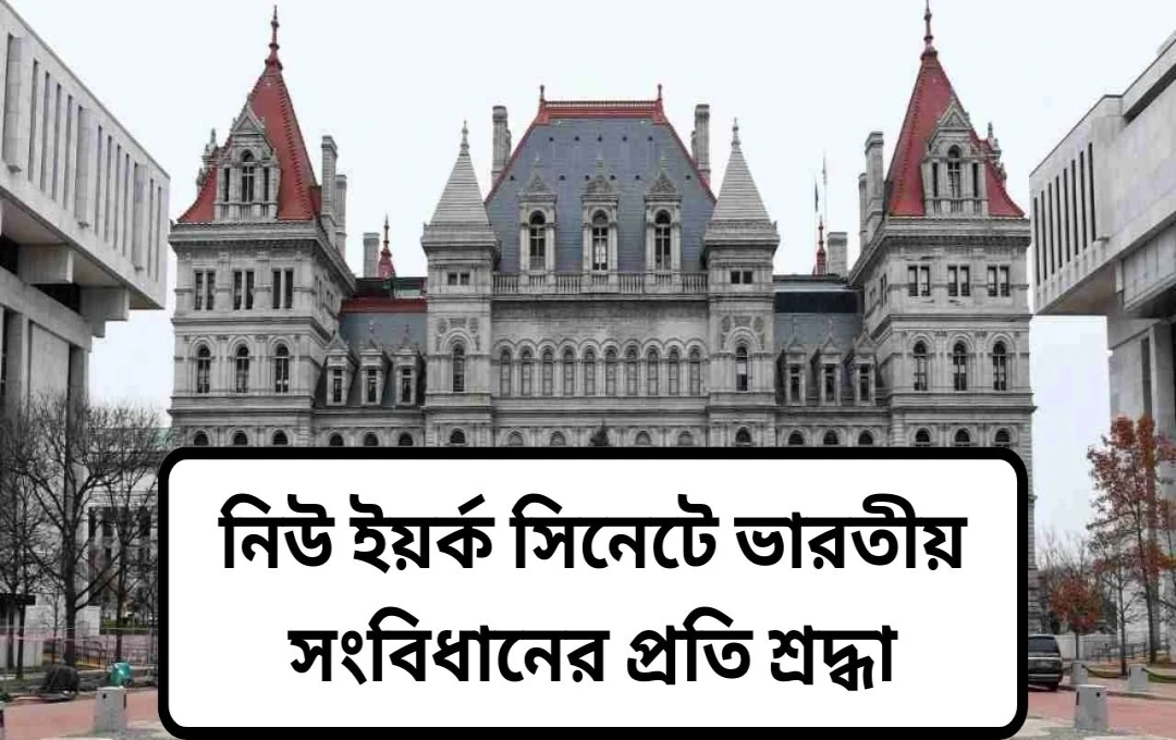 নিউইয়র্ক স্টেট সিনেটে ভারতীয় সংবিধানের ৭৫ বছর পূর্তিতে ঐতিহাসিক স্বীকৃতি