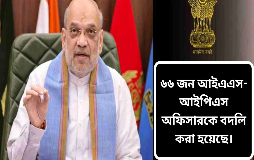 ৬৬ আইএএস ও আইপিএস কর্মকর্তার ব্যাপক বদলি