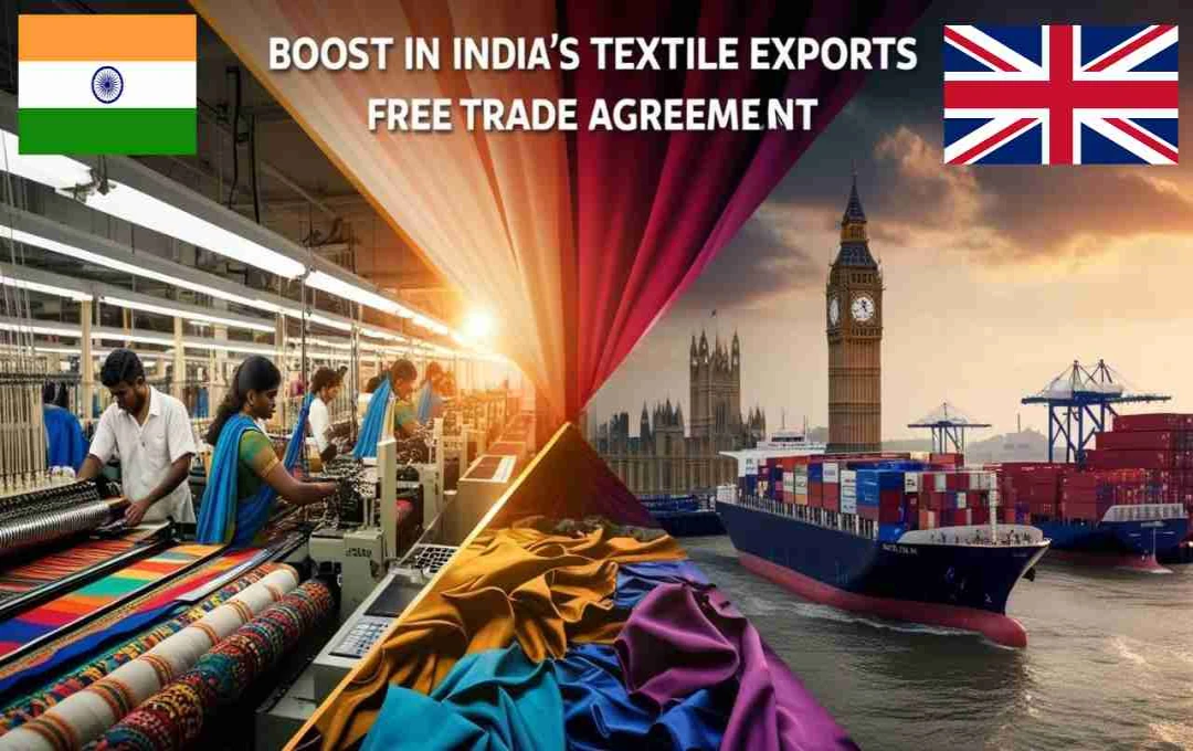 भारत-UK FTA से टेक्सटाइल एक्सपोर्ट को नई रफ्तार: अगले 5-6 वर्षों में दोगुना हो सकता है व्यापार – ICRA रिपोर्ट