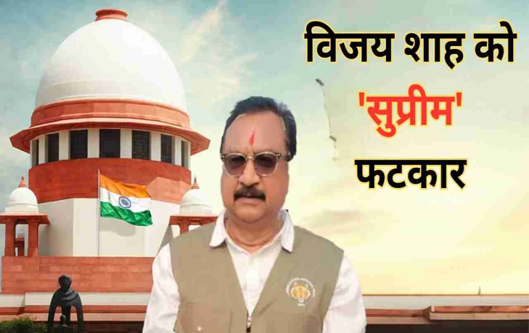 सुप्रीम कोर्ट ने मंत्री विजय शाह को लगाई फटकार, कहा - 'आपको शर्म आनी चाहिए' 